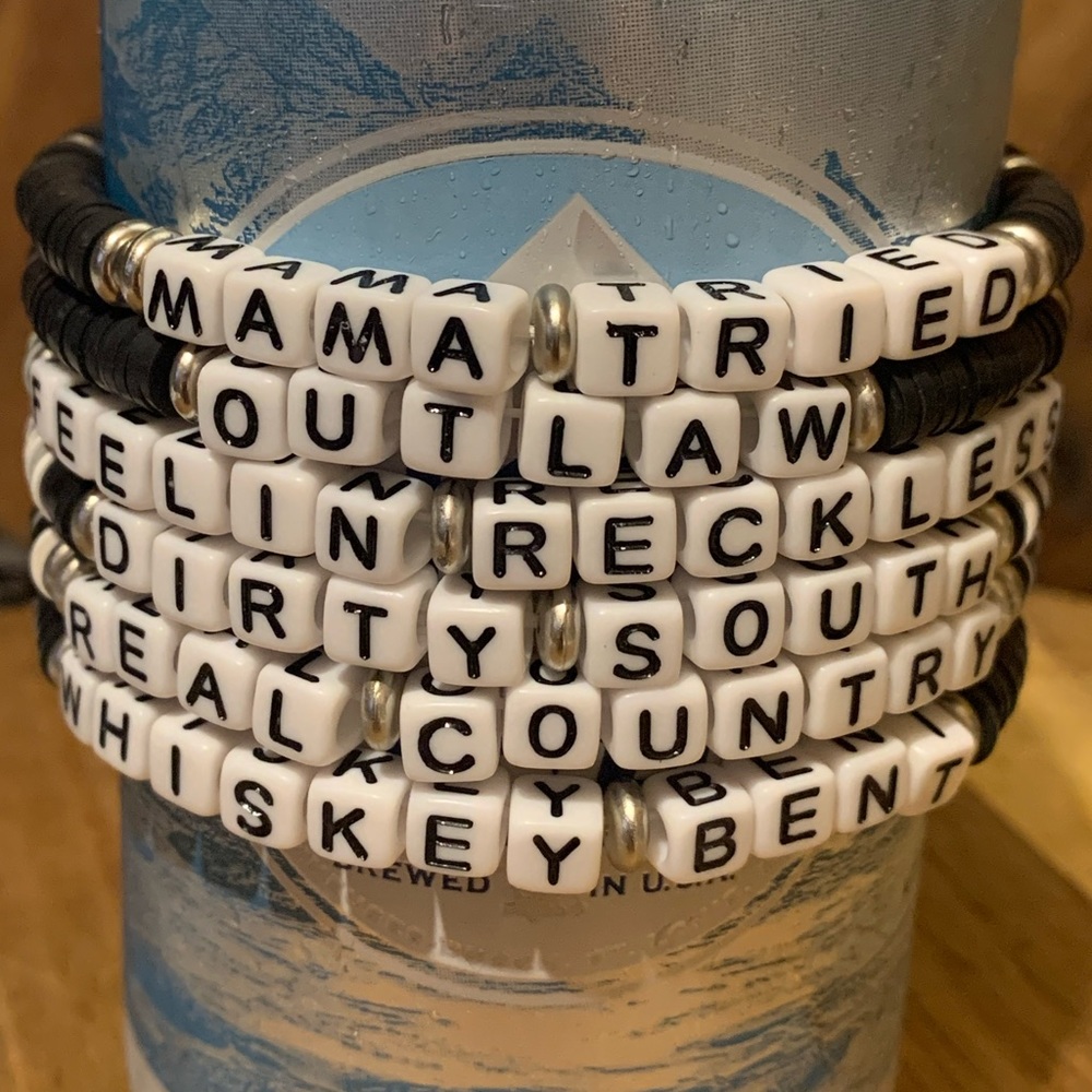 Fun Country Word Bracelets